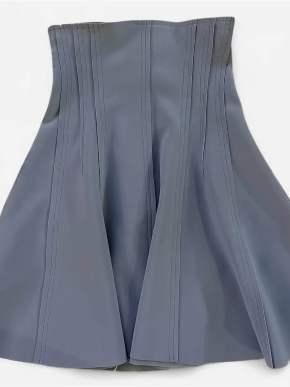 Norma Kamali Slate Blue Circle Skirt
